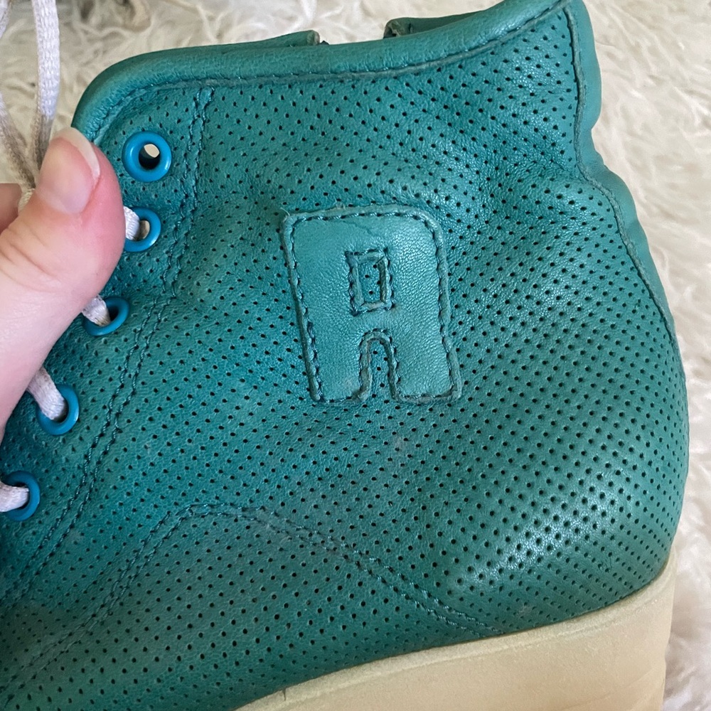 Ruco Line Leather Wedge Sneakers - Picture 4 of 5